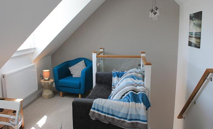 The TV Lounging area after miles of coastal walks